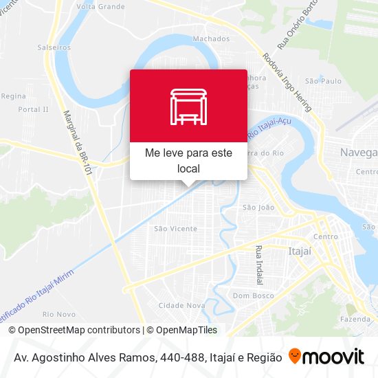 Av. Agostinho Alves Ramos, 440-488 mapa