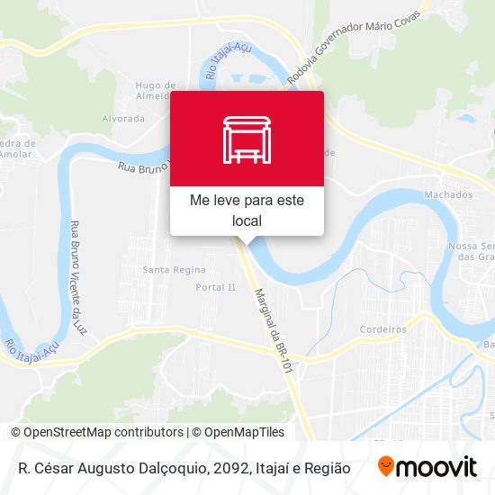 R. César Augusto Dalçoquio, 2092 mapa