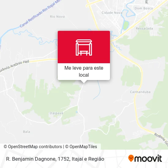 R. Benjamin Dagnone, 1752 mapa