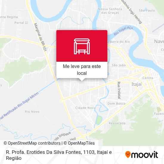 R. Profa. Erotides Da Silva Fontes, 1103 mapa