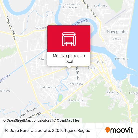 R. José Pereira Liberato, 2200 mapa