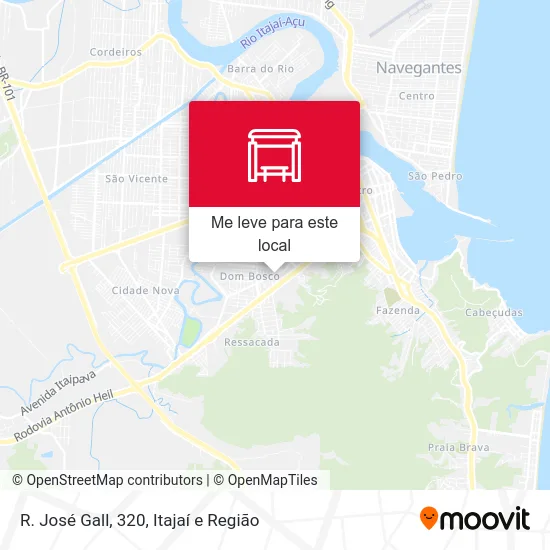 R. José Gall, 320 mapa