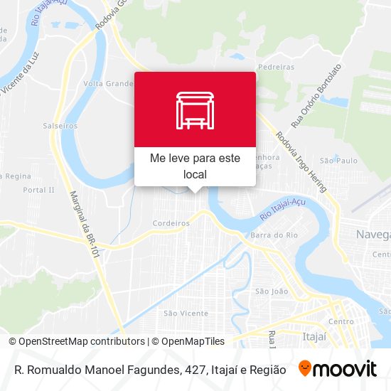 R. Romualdo Manoel Fagundes, 427 mapa