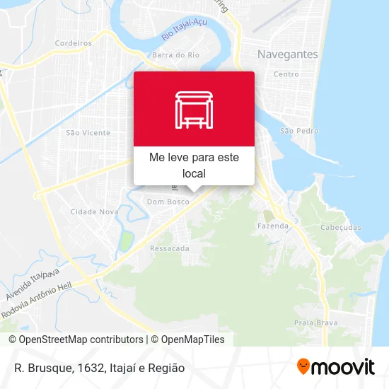 R. Brusque, 1632 mapa