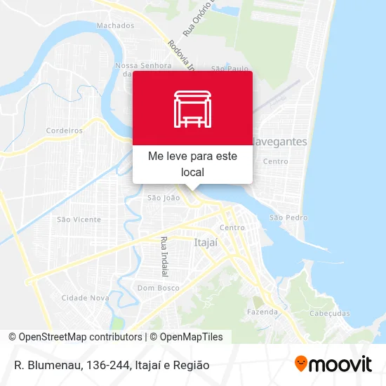 R. Blumenau, 136-244 mapa