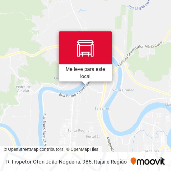 R. Inspetor Oton João Nogueira, 985 mapa