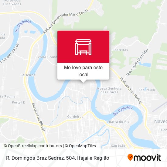 R. Domingos Braz Sedrez, 504 mapa