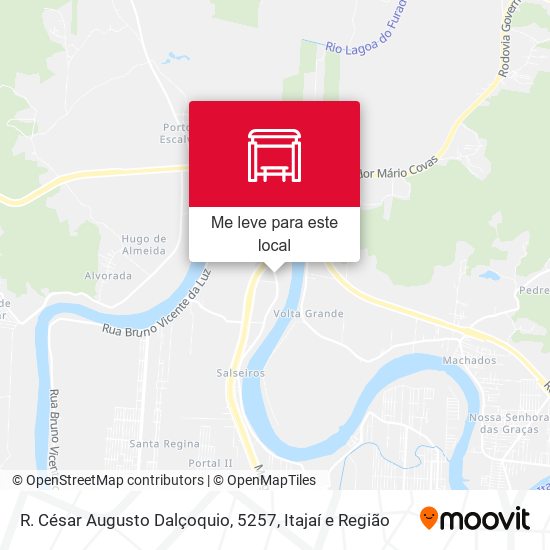 R. César Augusto Dalçoquio, 5257 mapa