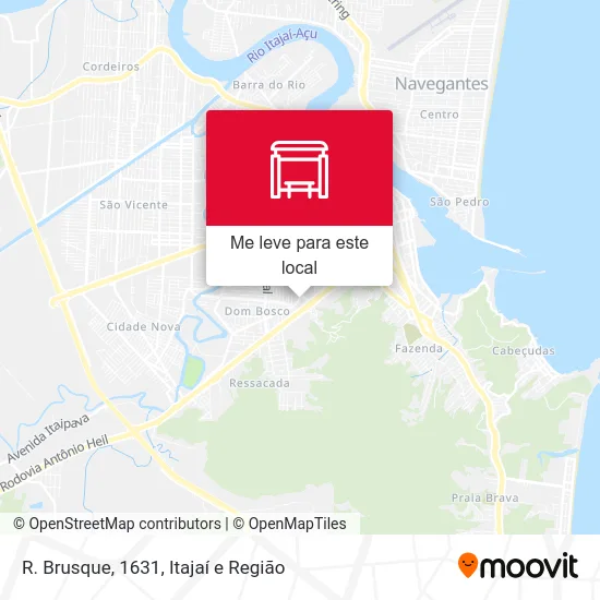 R. Brusque, 1631 mapa