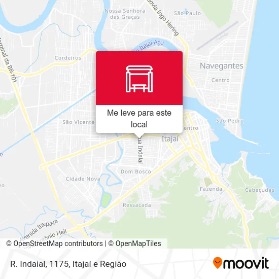 R. Indaial, 1175 mapa