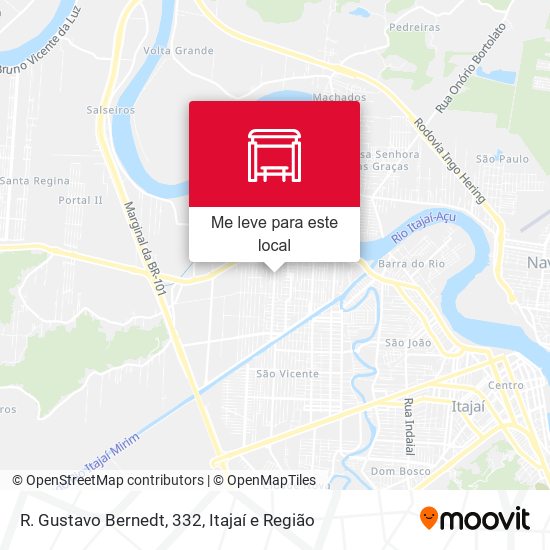 R. Gustavo Bernedt, 332 mapa