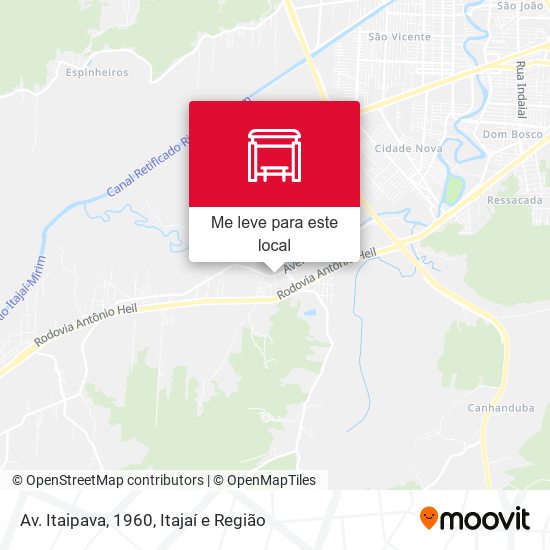 Av. Itaipava, 1960 mapa