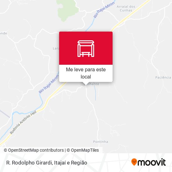 R. Rodolpho Girardi mapa