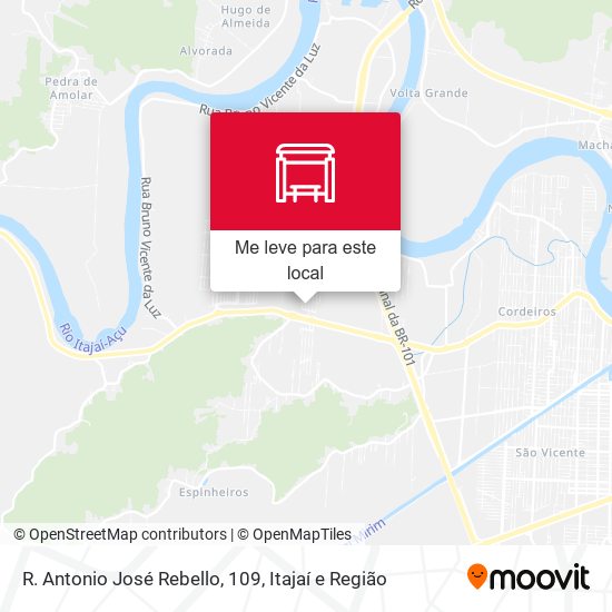 R. Antonio José Rebello, 109 mapa