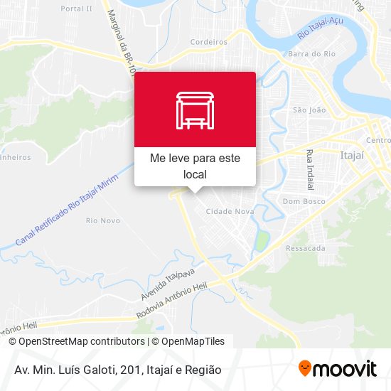 Av. Min. Luís Galoti, 201 mapa