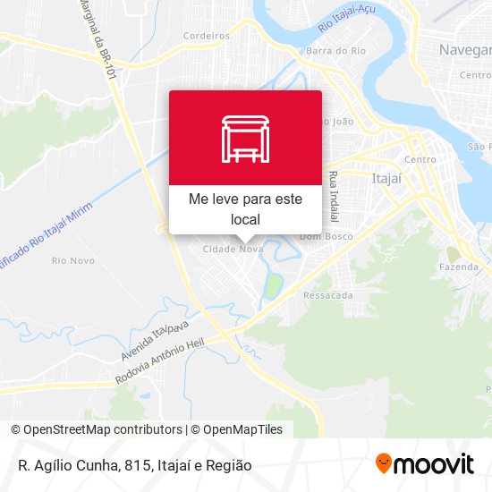 R. Agílio Cunha, 815 mapa