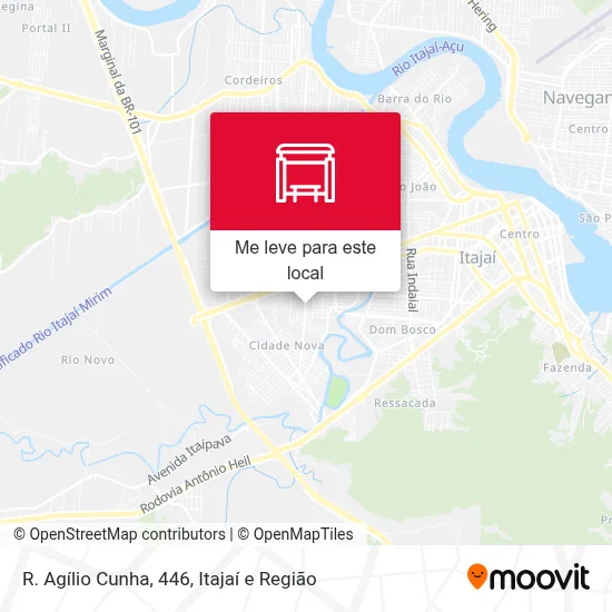 R. Agílio Cunha, 446 mapa