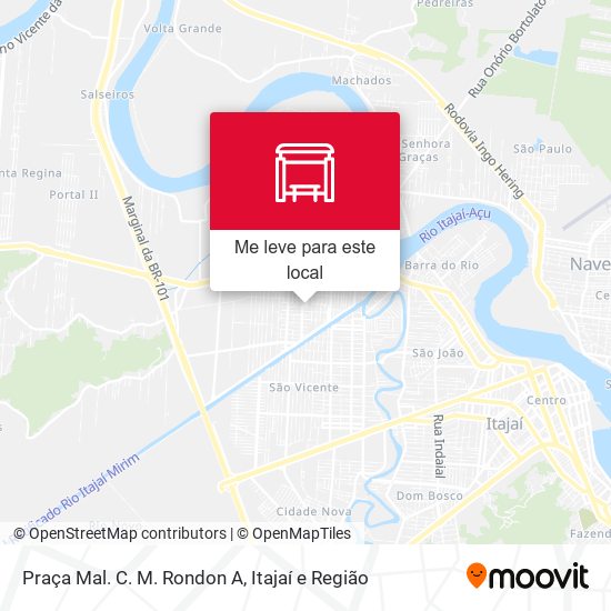 Praça Mal. C. M. Rondon A mapa