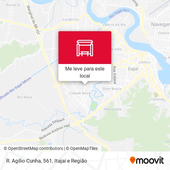 R. Agílio Cunha, 561 mapa