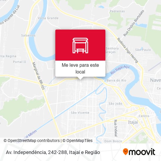 Av. Independência, 242-288 mapa