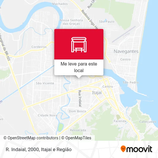 R. Indaial, 2000 mapa