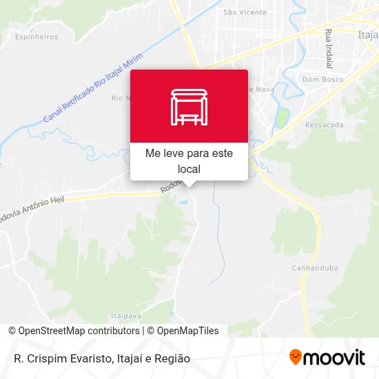 R. Crispim Evaristo mapa