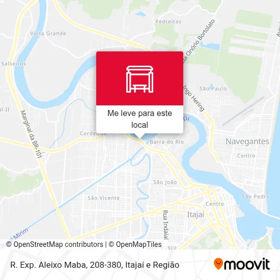R. Exp. Aleixo Maba, 208-380 mapa