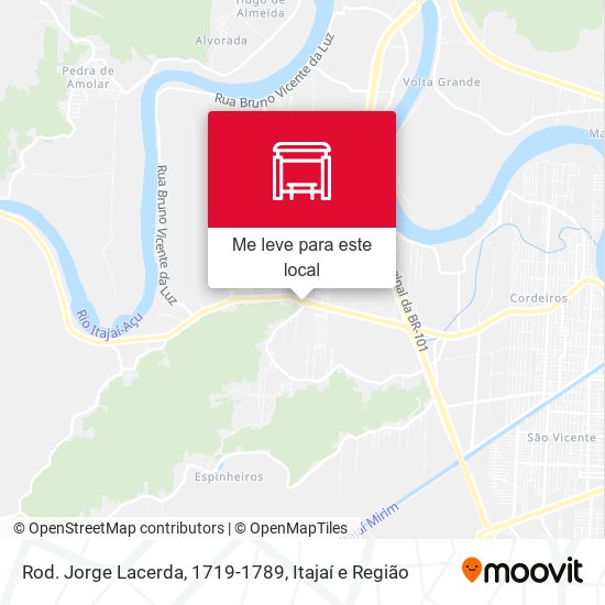 Rod. Jorge Lacerda, 1719-1789 mapa
