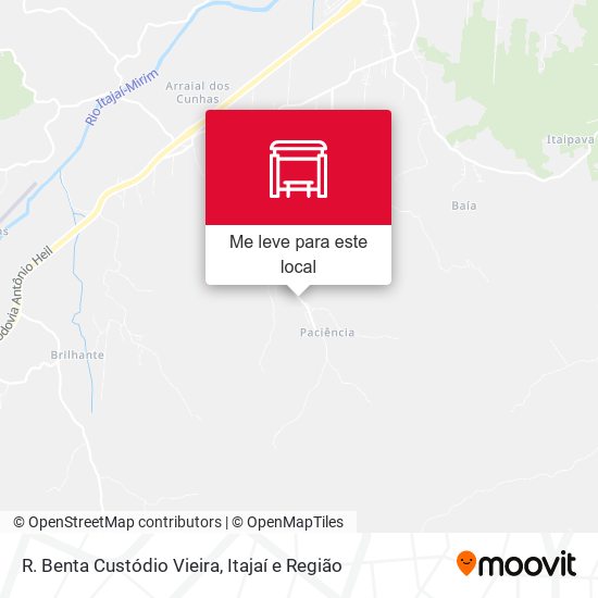 R. Benta Custódio Vieira mapa