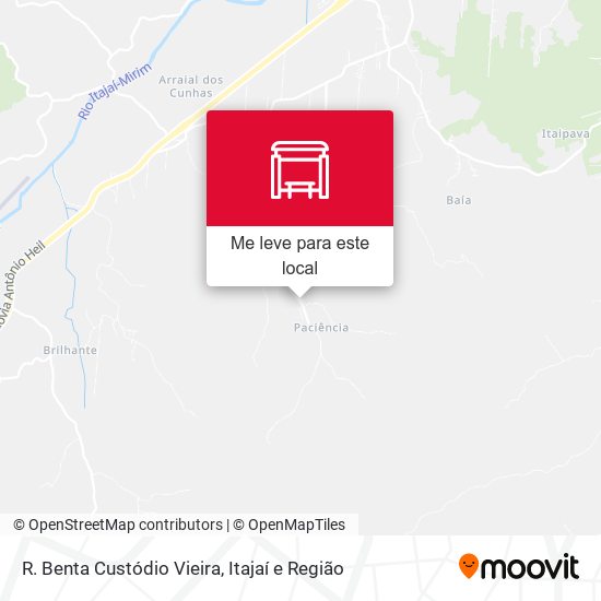 R. Benta Custódio Vieira mapa
