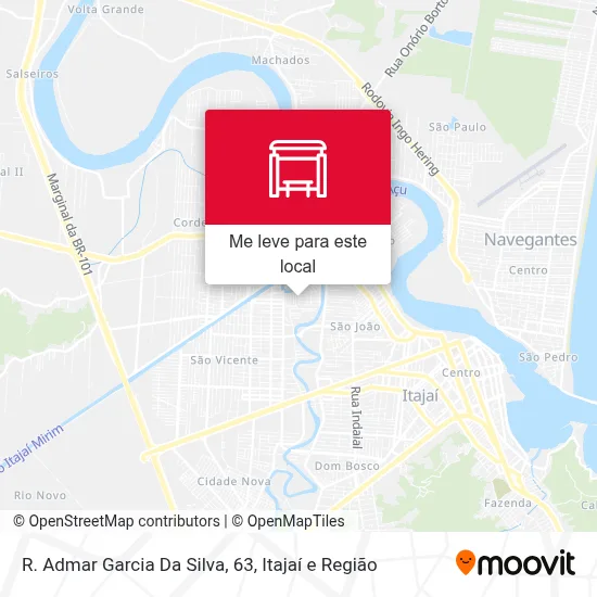 R. Admar Garcia Da Silva, 63 mapa