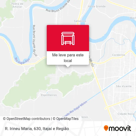 R. Irineu Maria, 630 mapa