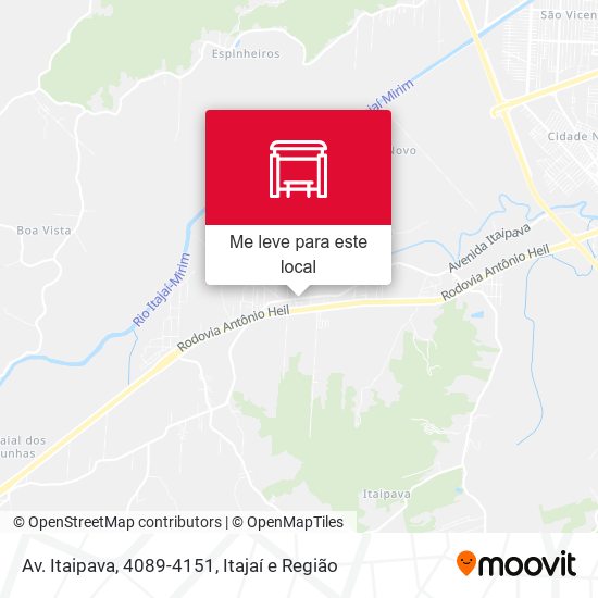 Av. Itaipava, 4089-4151 mapa