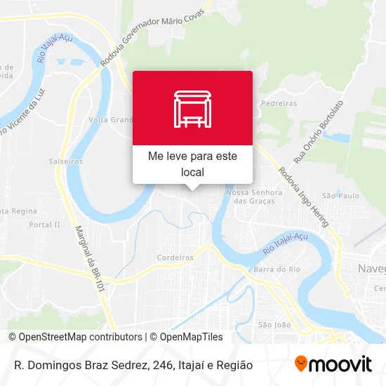 R. Domingos Braz Sedrez, 246 mapa