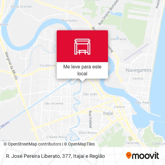 R. José Pereira Liberato, 377 mapa
