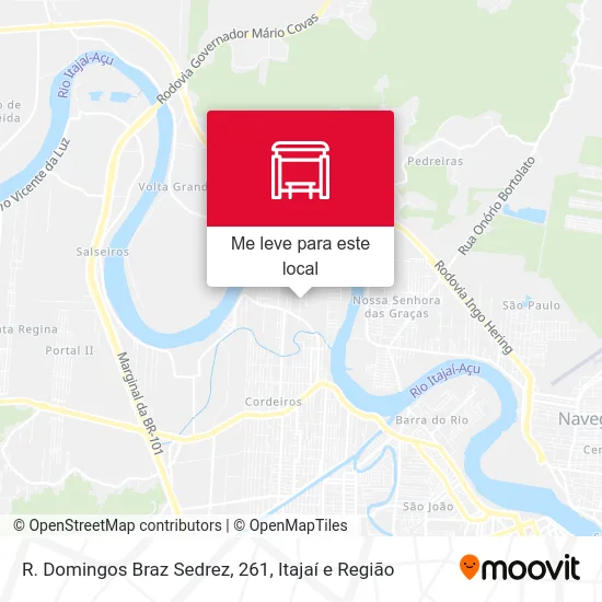 R. Domingos Braz Sedrez, 261 mapa