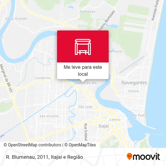 R. Blumenau, 2011 mapa