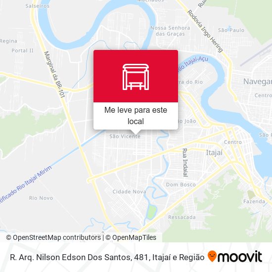 R. Arq. Nilson Edson Dos Santos, 481 mapa