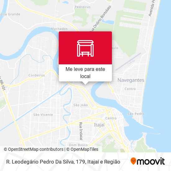 R. Leodegário Pedro Da Silva, 179 mapa