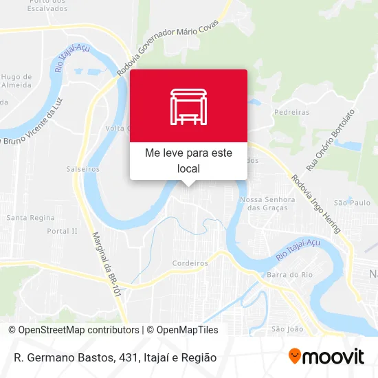 R. Germano Bastos, 431 mapa