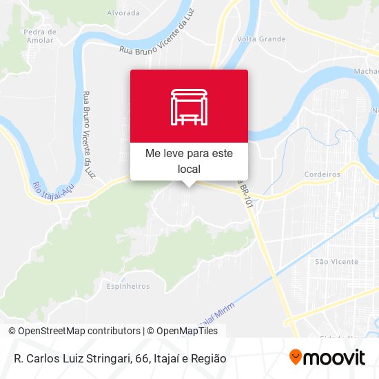 R. Carlos Luiz Stringari, 66 mapa