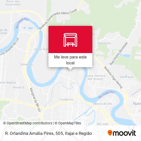 R. Orlandina Amália Píres, 505 mapa