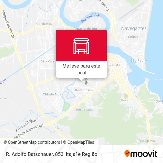 R. Adolfo Batschauer, 853 mapa