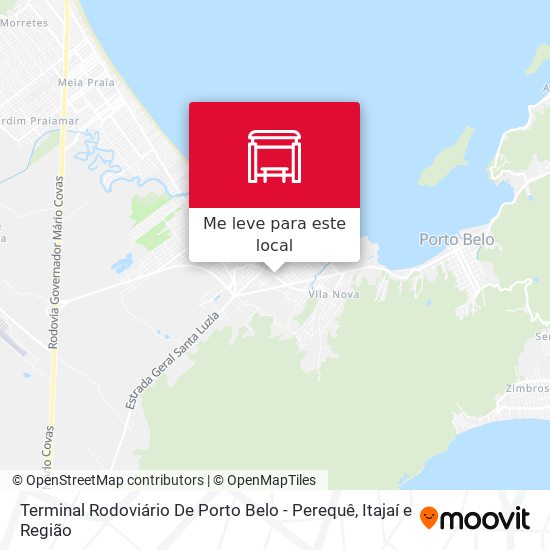 Terminal Rodoviário De Porto Belo - Perequê mapa