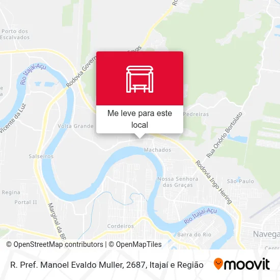 R. Pref. Manoel Evaldo Muller, 2687 mapa