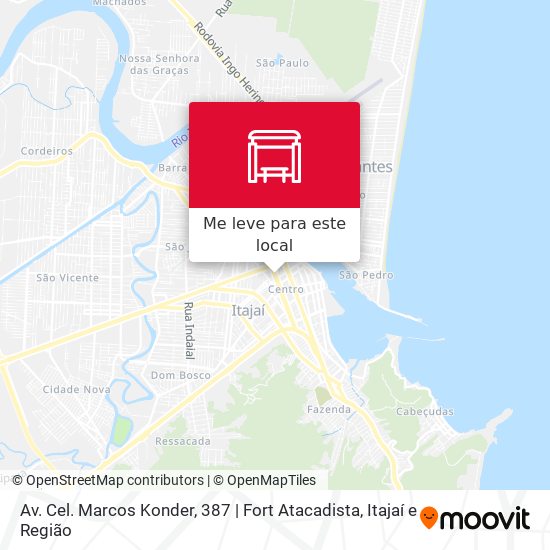 Av. Cel. Marcos Konder, 387 | Fort Atacadista mapa