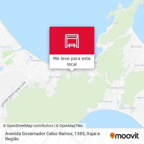 Avenida Governador Celso Ramos, 1385 mapa