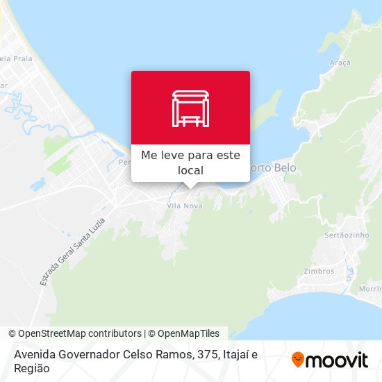 Avenida Governador Celso Ramos, 375 mapa
