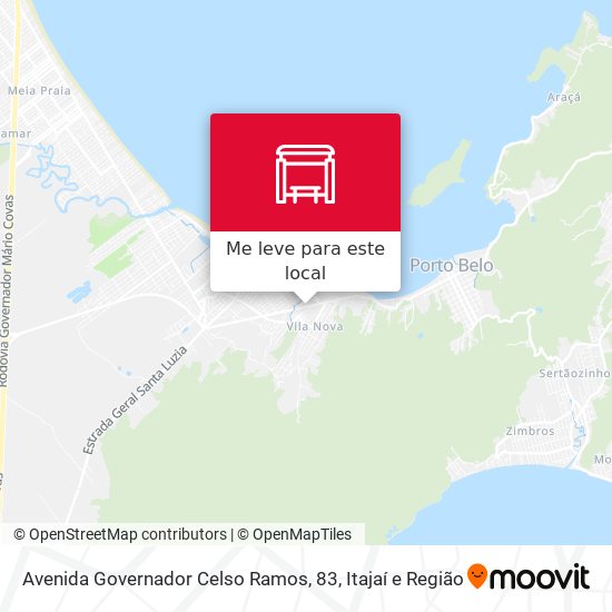 Avenida Governador Celso Ramos, 83 mapa