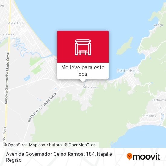 Avenida Governador Celso Ramos, 184 mapa